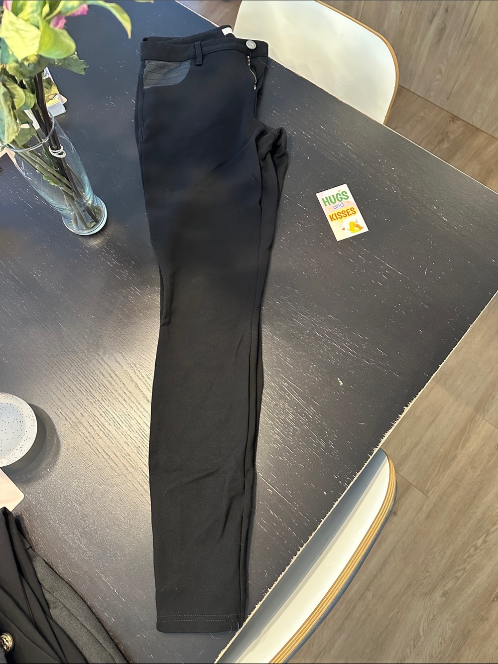 TWIK-SIMS Slim Black Stretch Pants